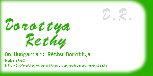 dorottya rethy business card