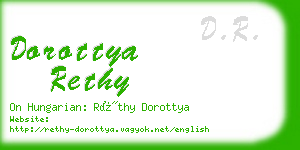 dorottya rethy business card
